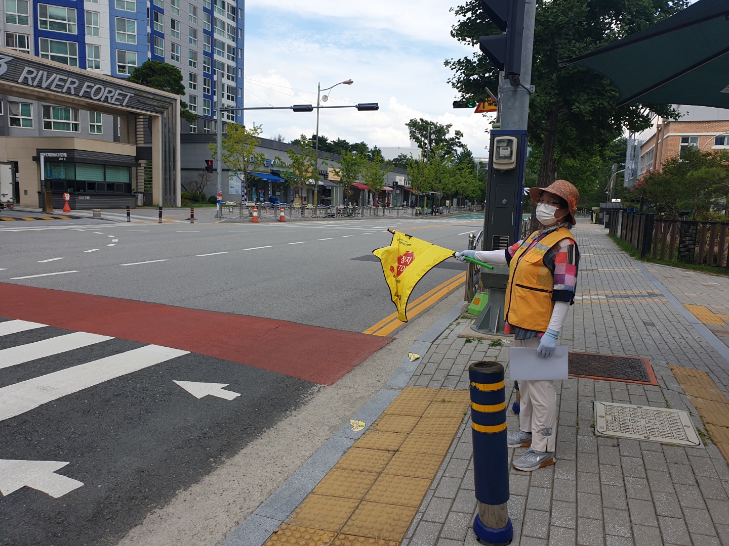 2021년 후원교통안전지킴이사업 홛동 모습